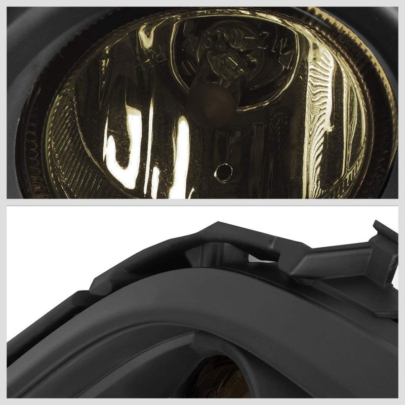 Front Bumper Fog Light Lamp Kit Black Bezel+Bulbs Smoke Lens For 14-16 Mazda 6-Exterior-BuildFastCar