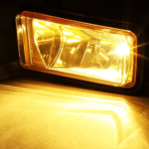 Front OE Fog Light Lamp+Chrome Bezel+Bulbs Amber Lens For 15-18 Yukon/Yukon XL-Exterior-BuildFastCar