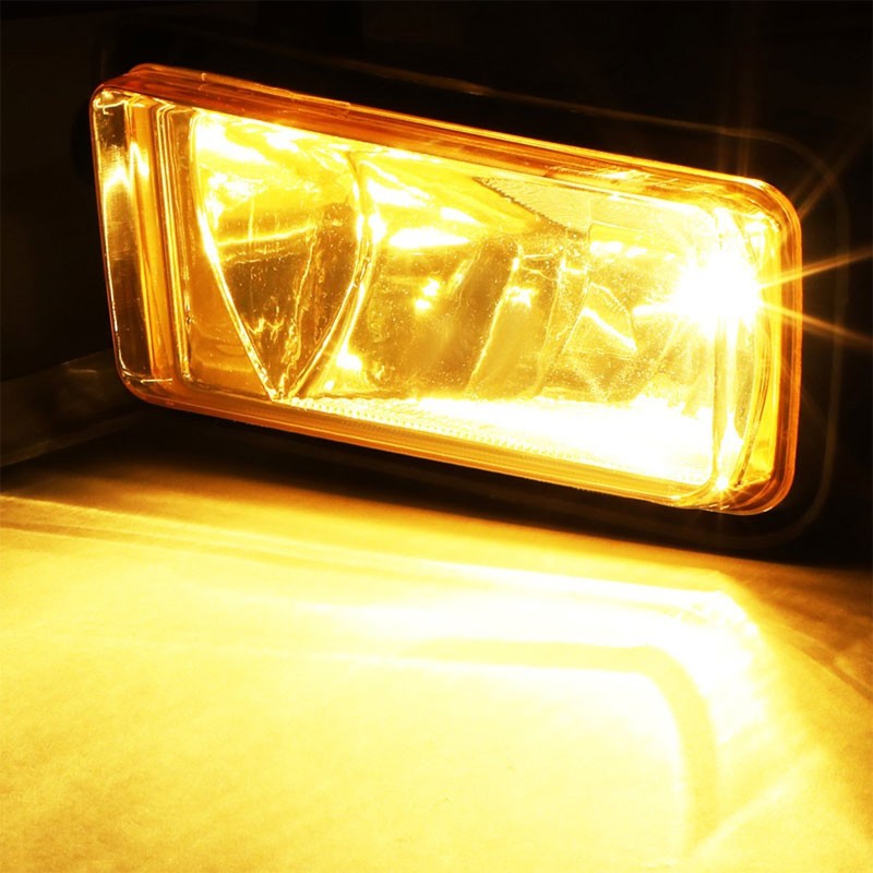 Front OE Fog Light Lamp+Chrome Bezel+Bulbs Clear Lens For 15-18 Yukon/Yukon XL-Exterior-BuildFastCar