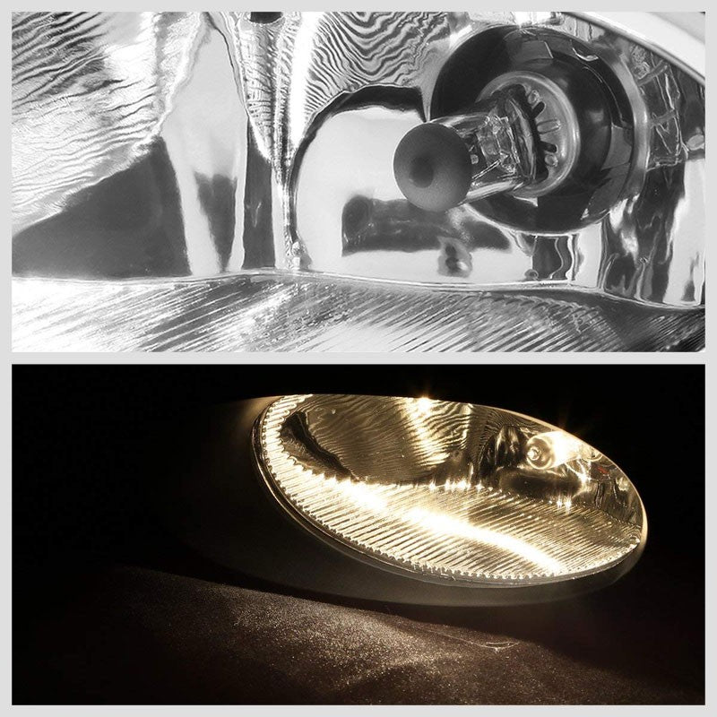 Front Bumper Replace Fog Light Lamp Chrome Bezel+Bulb Clear Len For 12 Civic 4Dr-Exterior-BuildFastCar