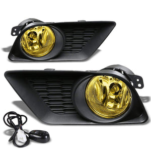 Front Bumper Drive Fog Light Lamp Black Bezel+Bulbs Amber Lens For 11-14 Charger-Exterior-BuildFastCar