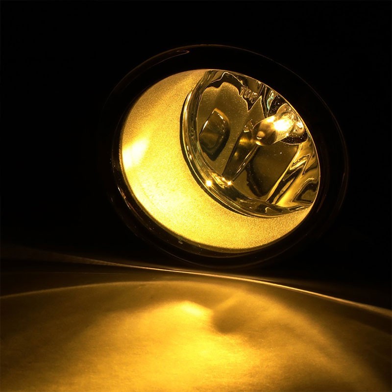 Front Bumper Driving Fog Light Lamp+Bezel H11 Bulbs Smoke Lens For 10-12 Prius-Exterior-BuildFastCar