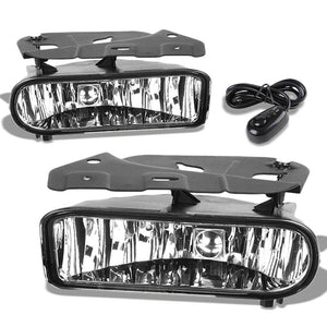 Front Bumper Driving Fog Light Lamp+Switch 899 Bulb Clear Len For 02-06 Escalade-Exterior-BuildFastCar