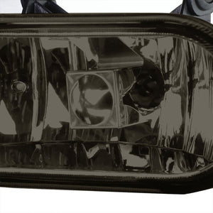 Front Bumper Driving Fog Light Lamp+Switch 899 Bulb Smoke Len For 02-06 Escalade-Exterior-BuildFastCar