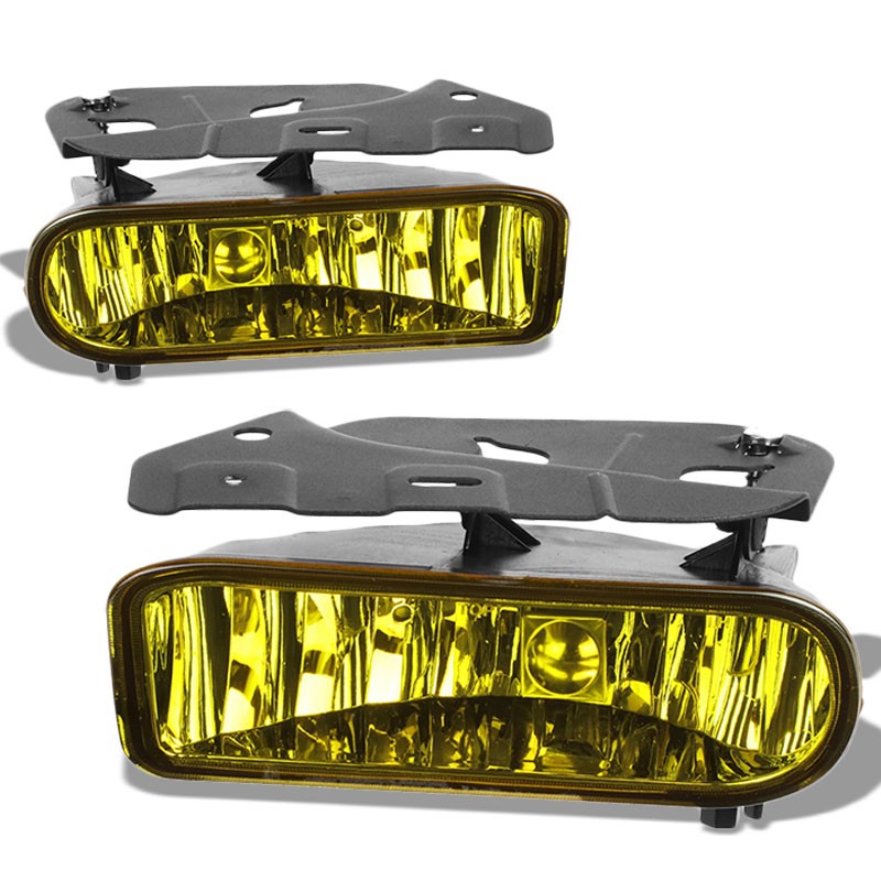 Front Bumper Driving Fog Light Lamp Kit 899 Bulbs Amber Lens For 02-06 Escalade-Exterior-BuildFastCar