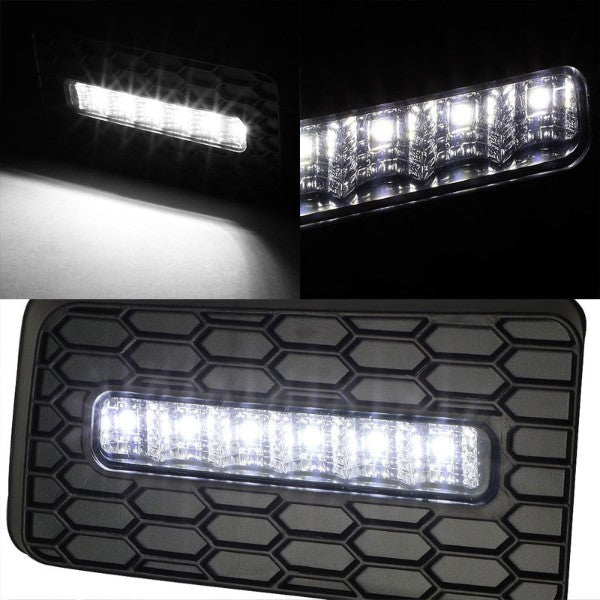 White LED Front Bumper Fog Light Lamp+Cover+Switch For 07-15 Silverado/Suburban-Exterior-BuildFastCar