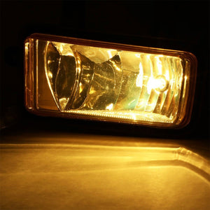 Front OE Fog Light Lamp+Black Bezel+Bulbs Amber Lens For 15-18 Tahoe/Suburban-Exterior-BuildFastCar