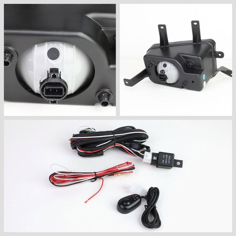 Front OE Fog Light Lamp+Chrome Bezel+Bulbs Amber Lens For 15-18 Tahoe/Suburban-Exterior-BuildFastCar