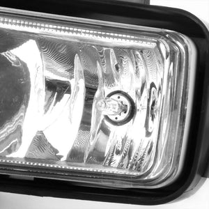 Front OE Fog Light Lamp+Chrome Bezel+Bulbs Clear Lens For 15-18 Tahoe/Suburban-Exterior-BuildFastCar