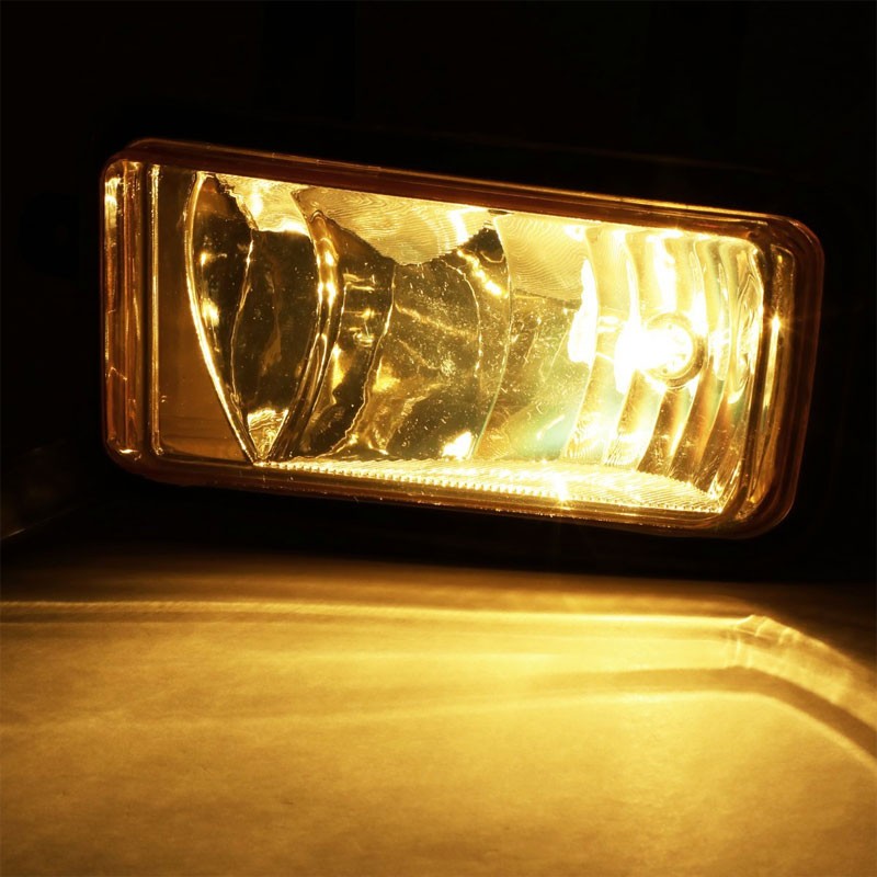 Front OE Fog Light Lamp+Chrome Bezel+Bulbs Clear Lens For 15-18 Tahoe/Suburban-Exterior-BuildFastCar