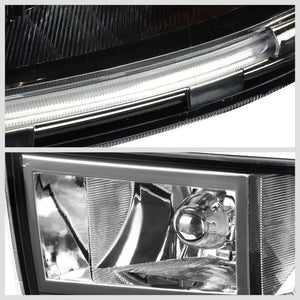 Front Bumper Driving Fog Light Lamp+LED DRL Bar Clear Lens For 07-14 ESCALADE-Exterior-BuildFastCar