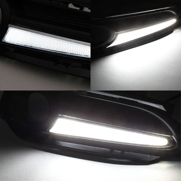 LED DRL/Turn Signal Bumper Fog Light Lamp+Bezel Cover+Switch For 16-18 HR-V-Exterior-BuildFastCar