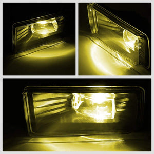 Front Bumper Driving Fog Light Lamp Kit 12V 6000K LED Amber Lens For 15-17 Tahoe-Exterior-BuildFastCar