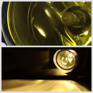Front Bumper Fog Light Lamp Kit Black Bezel+Bulbs Amber Lens For 18 Subaru WRX-Exterior-BuildFastCar