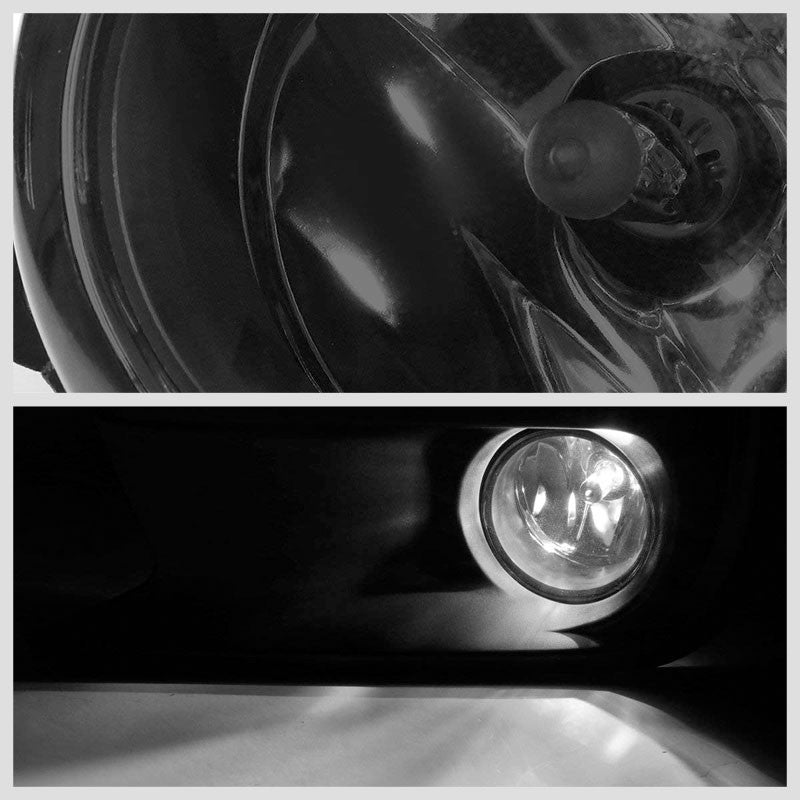 Front Bumper Fog Light Lamp Kit Black Bezel+Bulbs Smoke Lens For 18 Subaru WRX-Exterior-BuildFastCar