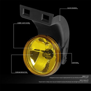 Front Bumper Drive Fog Light Lamp+Bulbs Amber Lens For 94-98 Ram 1500 2500 3500-Exterior-BuildFastCar