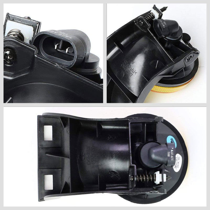 Front Bumper Drive Fog Light Lamp+Bulbs Amber Lens For 94-98 Ram 1500 2500 3500-Exterior-BuildFastCar