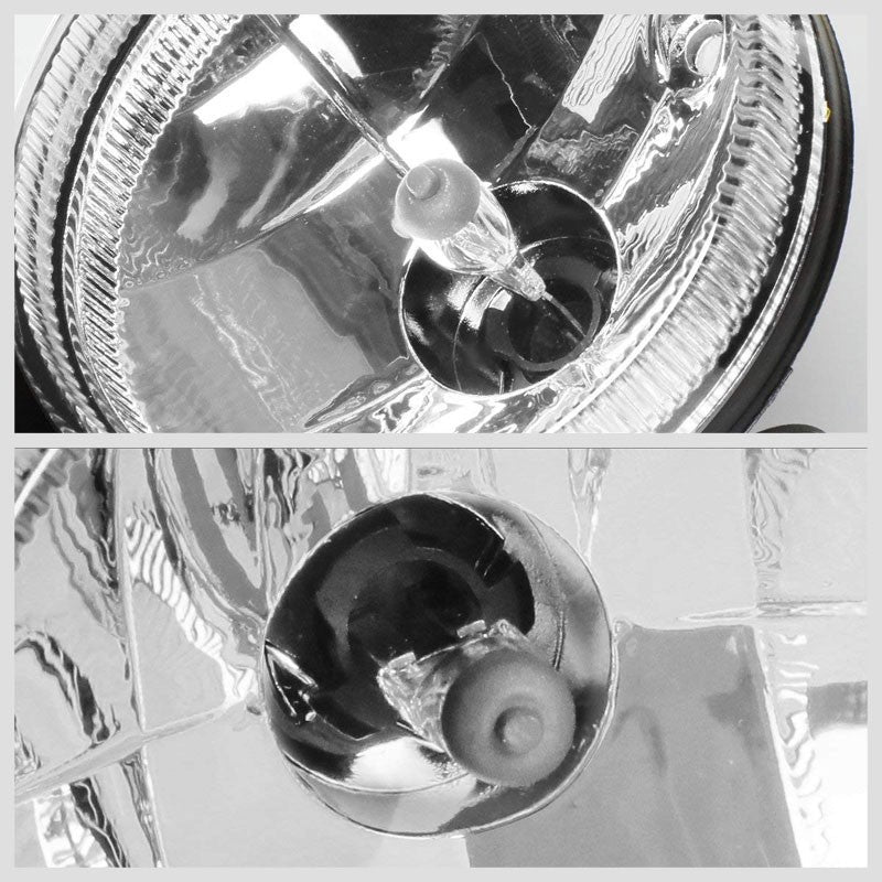 Front Bumper Drive Fog Light Lamp+Bulbs Clear Lens For 94-98 Ram 1500 2500 3500-Exterior-BuildFastCar