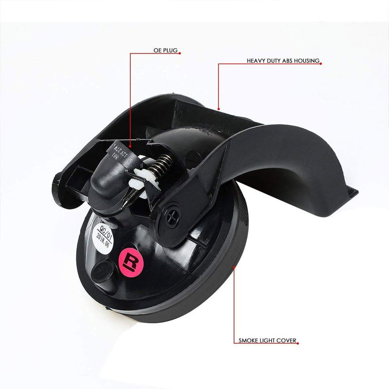 Front Bumper Drive Fog Light Lamp+Bulbs Smoke Lens For 94-98 Ram 1500 2500 3500-Exterior-BuildFastCar