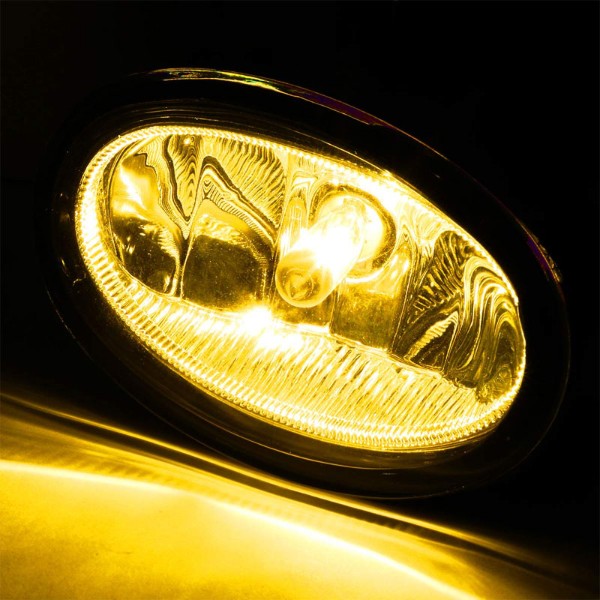 Amber Lens Front Driving Fog Light Lamp With Chrome Trim+Switch For 17-18 CR-V-Exterior-BuildFastCar