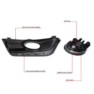 Smoke Lens Front Driving Fog Light Lamp Kit+Bezel+Switch For 17-18 Honda CR-V-Exterior-BuildFastCar
