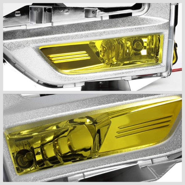 Amber Lens Front Driving Fog Light Lamp Kit+Bezel+Switch For 17-18 Nissan Rogue-Exterior-BuildFastCar