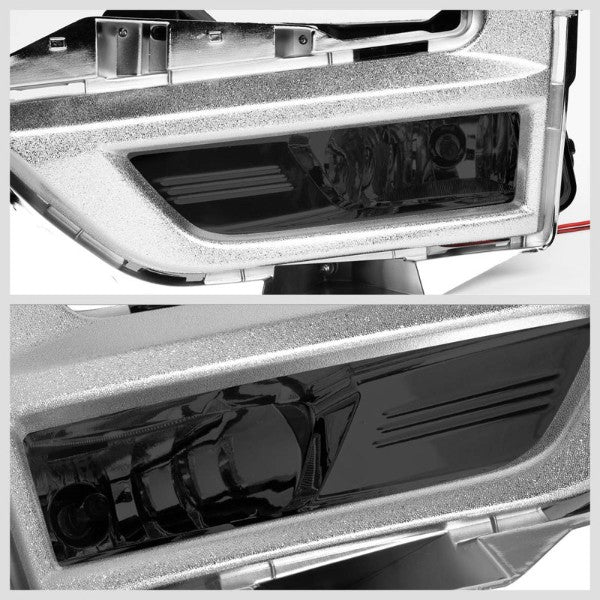 Smoke Lens Front Driving Fog Light Lamp Kit+Bezel+Switch For 17-18 Nissan Rogue-Exterior-BuildFastCar
