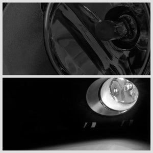 Front Bumper Drive Fog Light Lamp Black Bezel+Bulbs Smoke Lens For 12-14 Prius C-Exterior-BuildFastCar