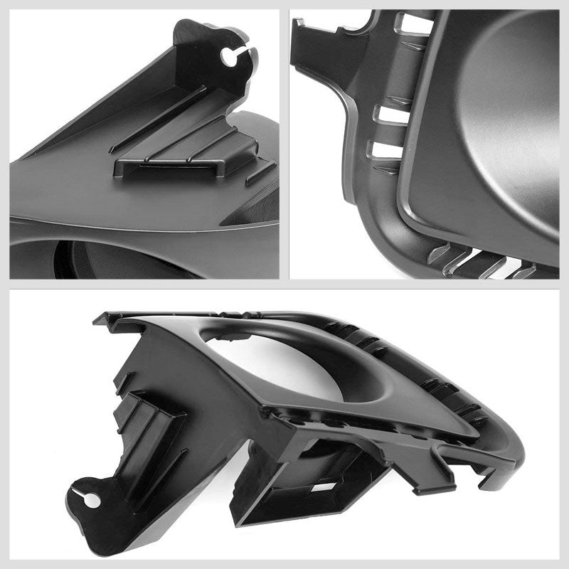 Front Bumper Drive Fog Light Lamp Black Bezel+Bulbs Smoke Lens For 12-14 Prius C-Exterior-BuildFastCar