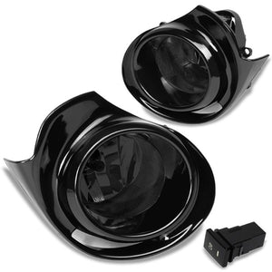 Smoke Lens Front Driving Fog Light Lamp Kit+Switch For 15-18 Toyota Prius C-Exterior-BuildFastCar