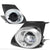 Front Fog Light Lamp Kit+Chrome Bezel 12V 6000K LED Smoke Lens For 11-13 Corolla-Exterior-BuildFastCar