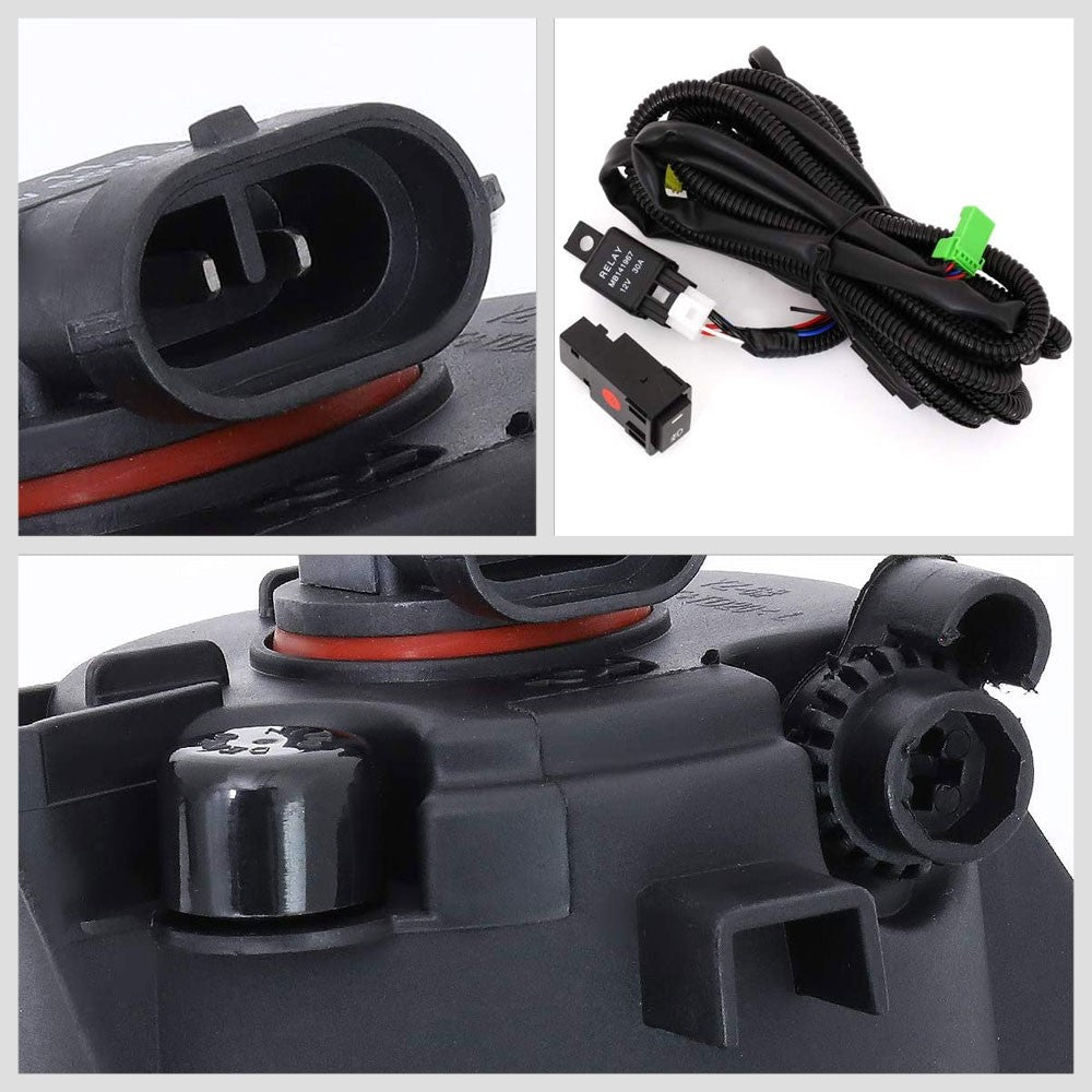 16-18 Nissan Altima Sedan Amber Lens Bezel Cover Fog Light