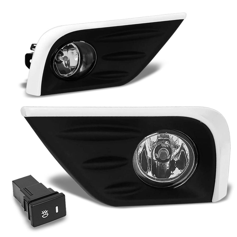 16-18 Nissan Altima Sedan Clear Lens Bezel Cover Fog Light