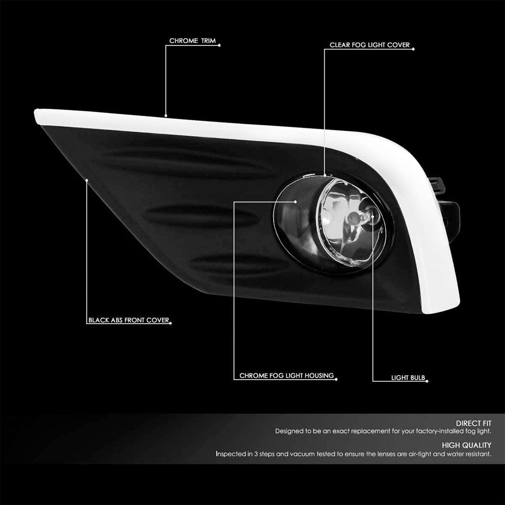 16-18 Nissan Altima Sedan Clear Lens Bezel Cover Fog Light