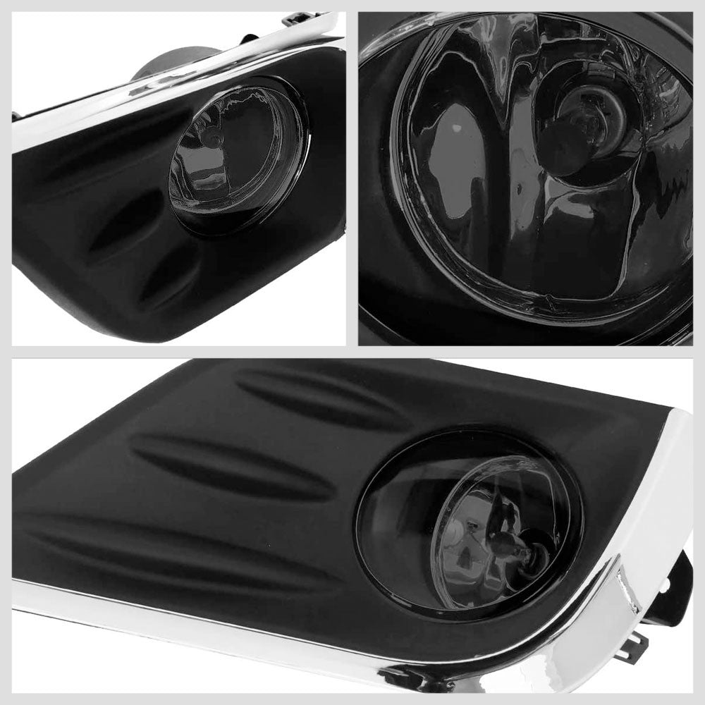 16-18 Nissan Altima Sedan Smoke Lens Bezel Cover Fog Light
