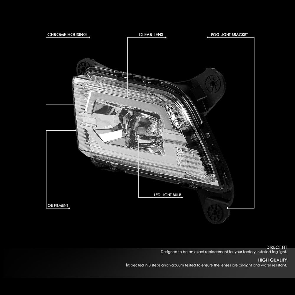 Front Bumper Replace Left/Right LED Fog Light For 19-20 Silverado 1500