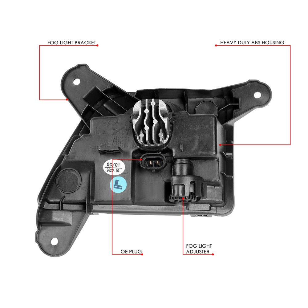 Front Bumper Replace Left/Right LED Fog Light w/Switch For 19-20 Silverado 1500