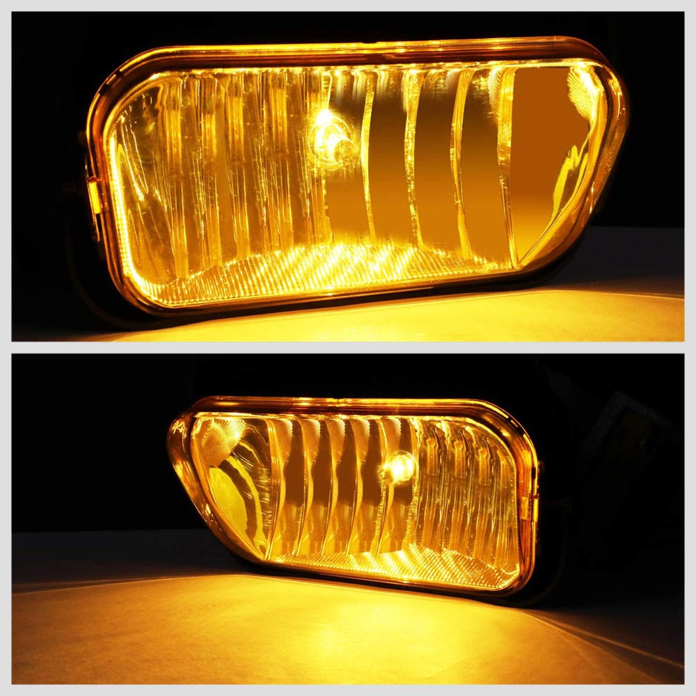 Front Bumper Amber Lens Fog Light Lamp+Bulbs For 04-07 Silverado 1500 HD Classic-Lighting-BuildFastCar