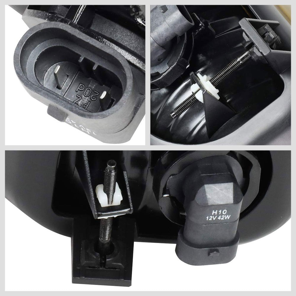 Front Bumper Amber Lens Fog Light Lamp+Bulbs For 04-07 Silverado 1500 HD Classic-Lighting-BuildFastCar