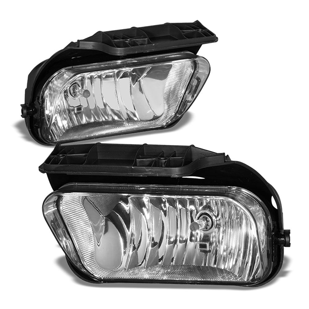 Front Bumper Clear Lens Fog Light Lamp+Bulbs For 04-07 Silverado 1500 HD Classic-Lighting-BuildFastCar