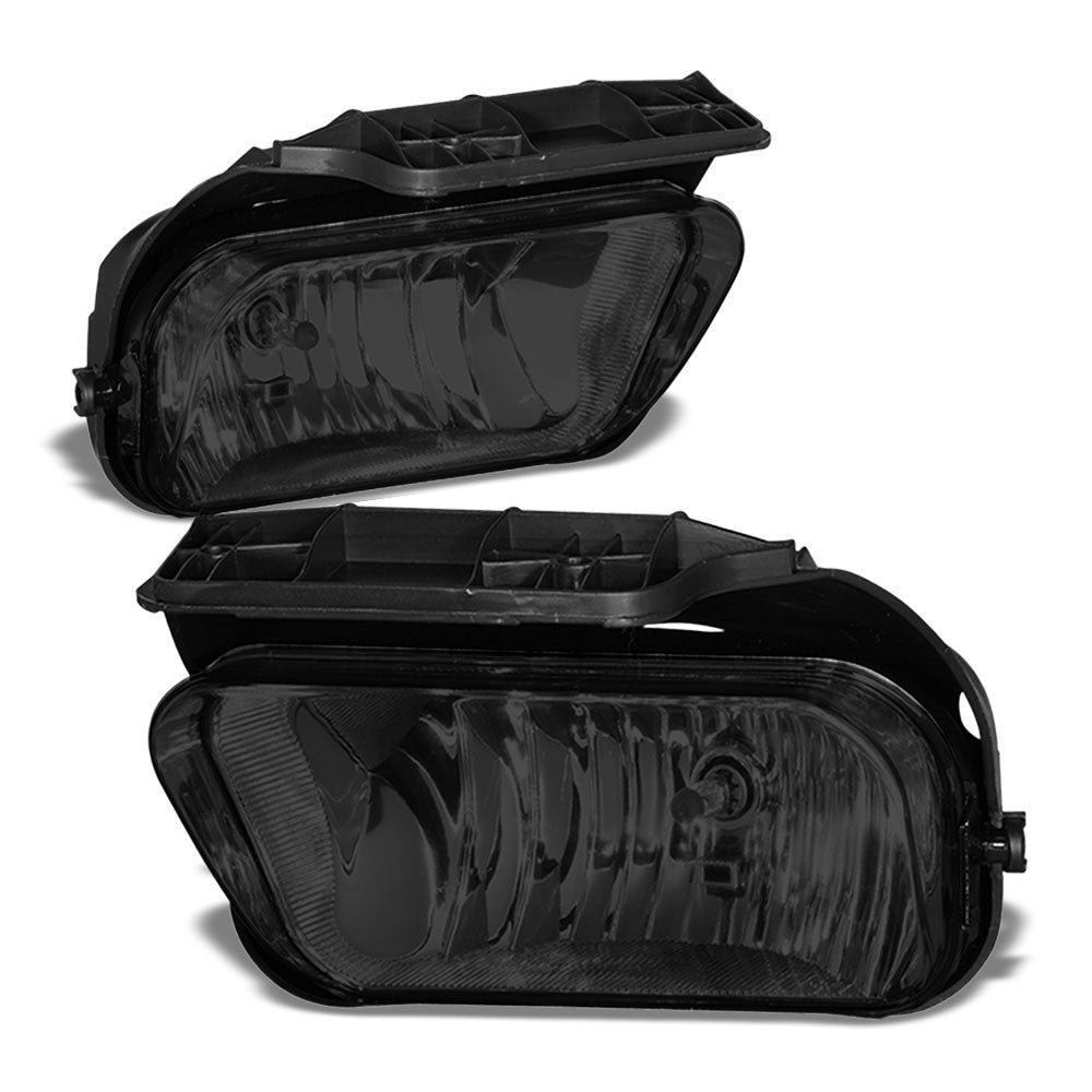 Front Bumper Smoke Lens Fog Light Lamp+Bulbs For 04-07 Silverado 1500 HD Classic-Lighting-BuildFastCar