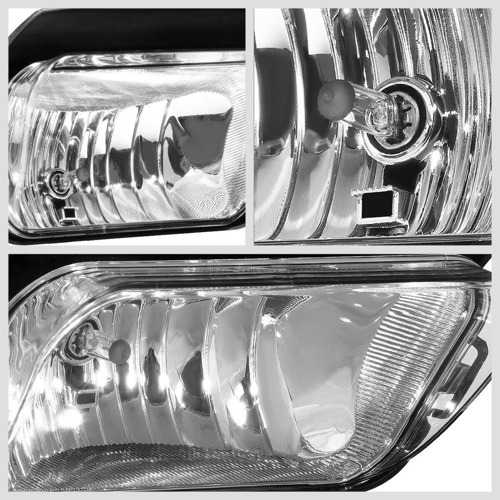 Front Bumper Clear Lens Fog Light Lamp+Bulbs For 02-06 Chevy Avalanche 1500 2500-Lighting-BuildFastCar
