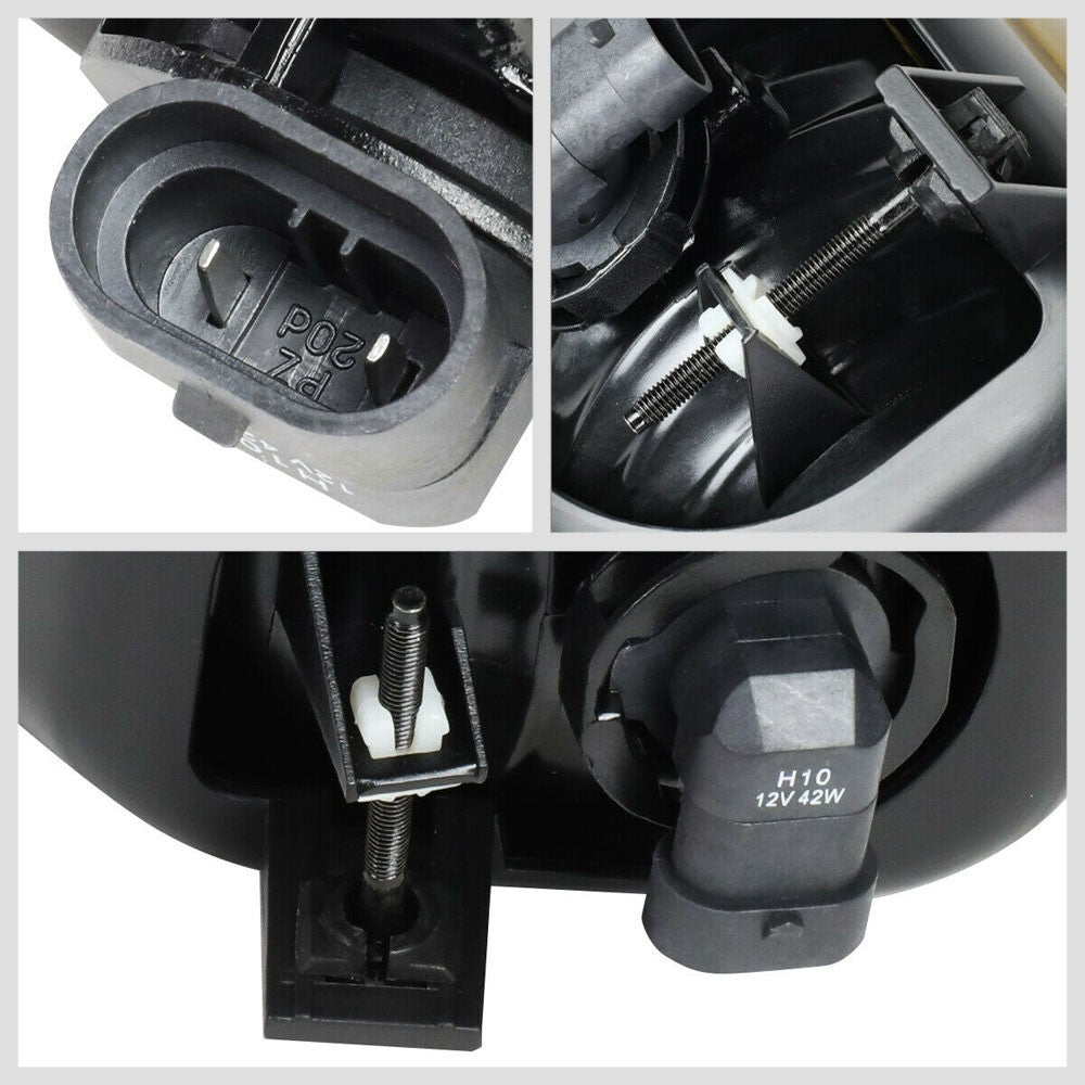 Front Bumper Clear Lens Fog Light Lamp+Bulbs For 02-06 Chevy Avalanche 1500 2500-Lighting-BuildFastCar