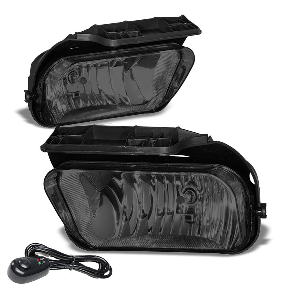 Front Bumper Smoke Lens Fog Light Lamp+Bulbs For 02-06 Chevy Avalanche 1500 2500-Lighting-BuildFastCar