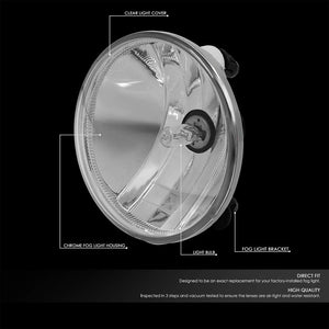 Front Bumper Clear Lens Fog Light Lamp+Bulbs For 15-19 Chevrolet Colorado-Lighting-BuildFastCar