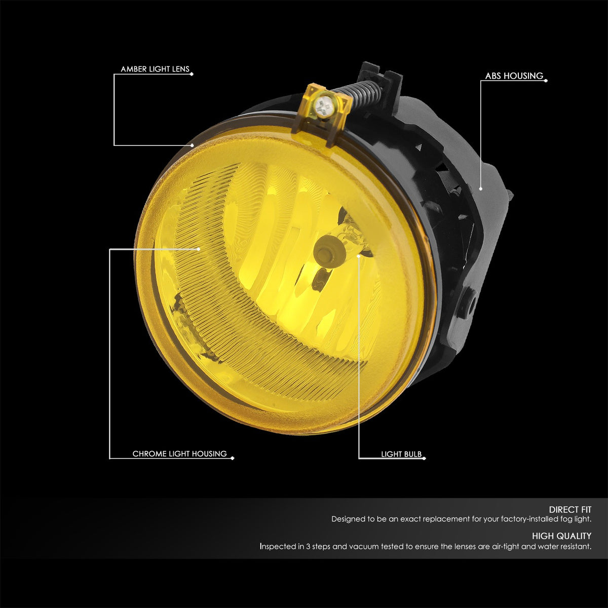 Yellow Lens Front Bumper Fog Light Lamps 05-09 Sebring Town & Country BFC-FOLK-310-AM