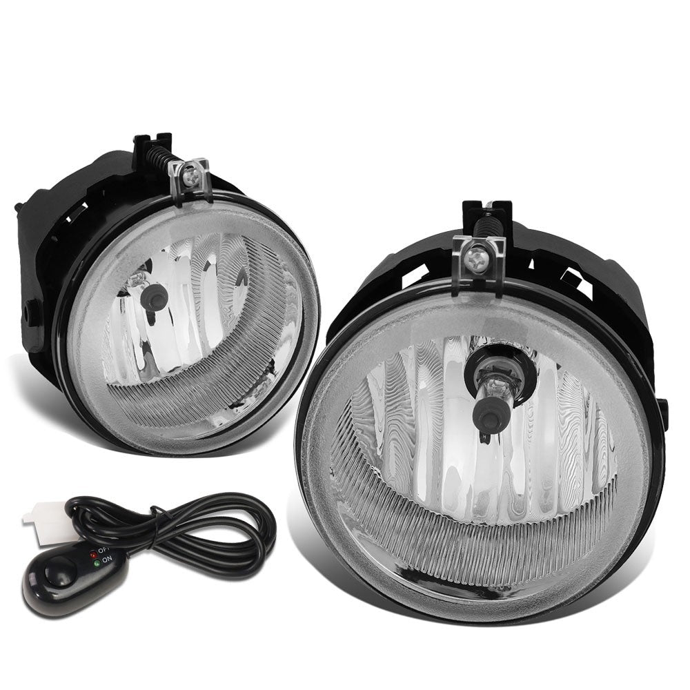 Clear Lens Front Bumper Fog Light Lamps +Switch 08-10 Dodge Challenger BFC-FOLK-311-CH