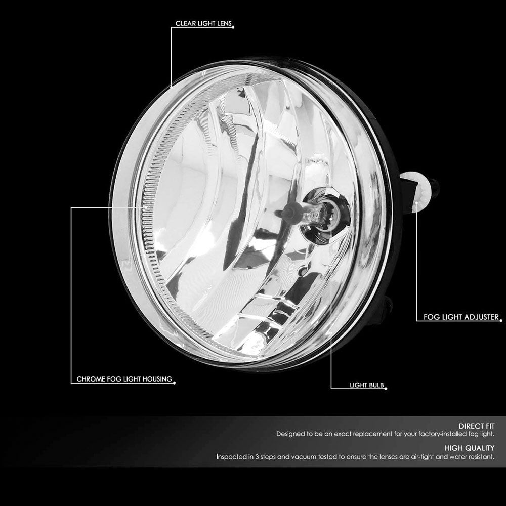 GMC Sierra 1500 Clear Lens Reflector Fog Light Lamp Kit