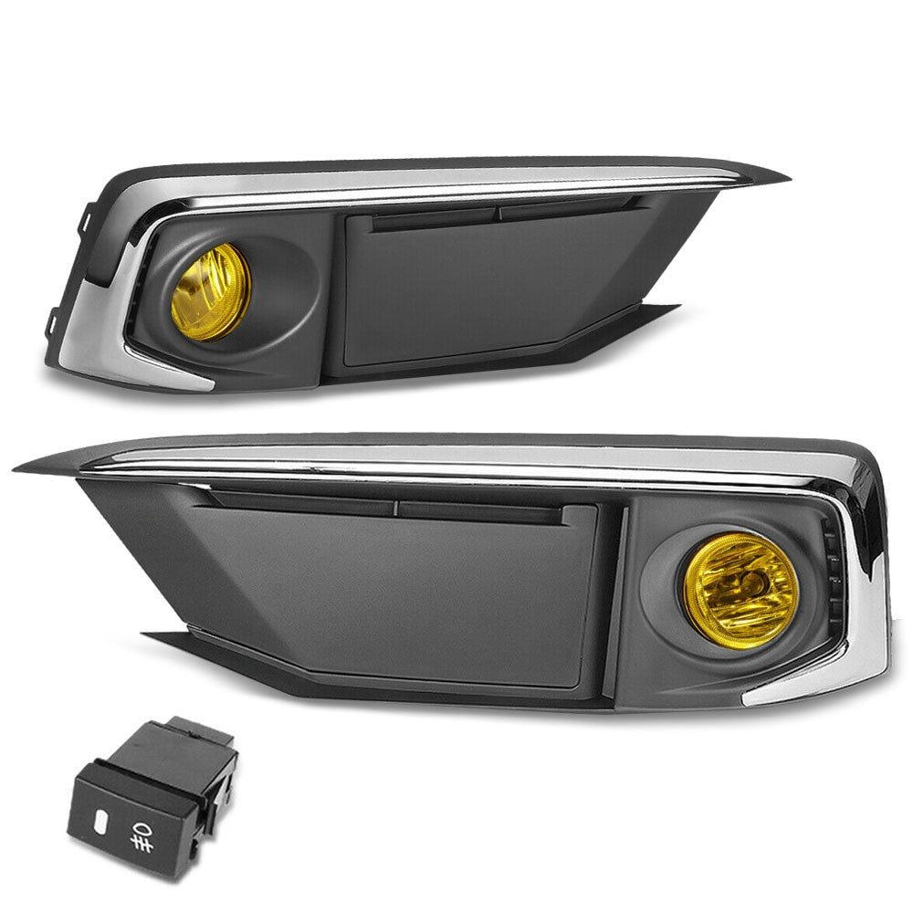19-UP Honda Civic FC 2DR 4DR Amber Lens Reflector Fog Light