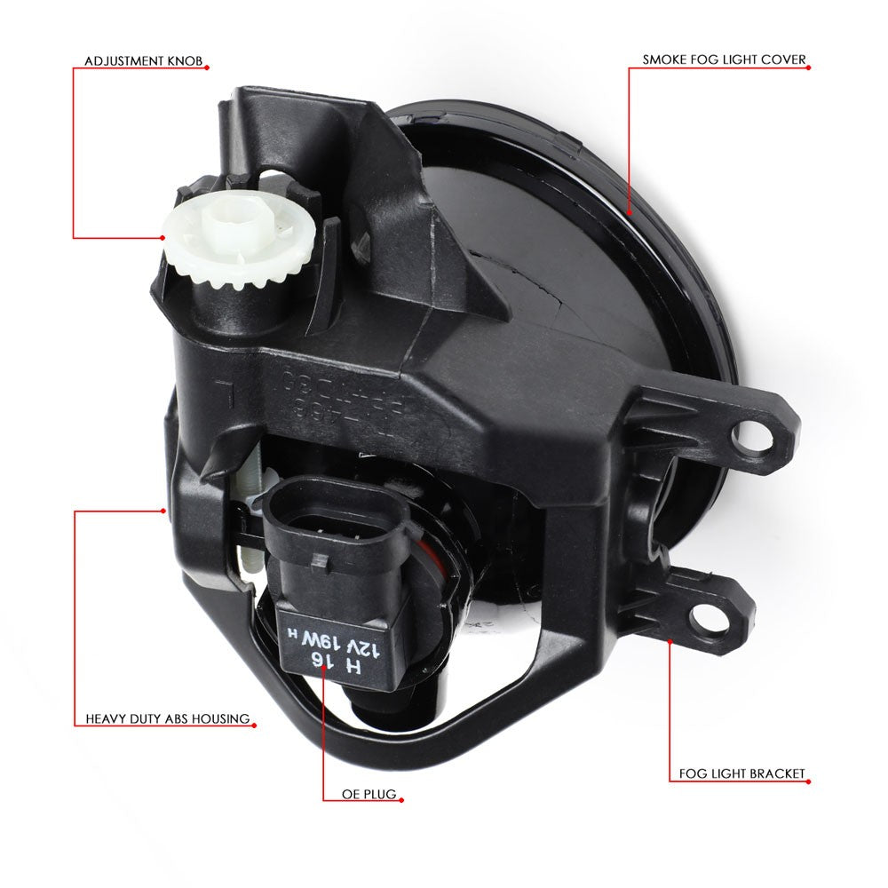 18-UP Toyota Camry XV70 SE XSE Smoke Lens Bezel Fog Light
